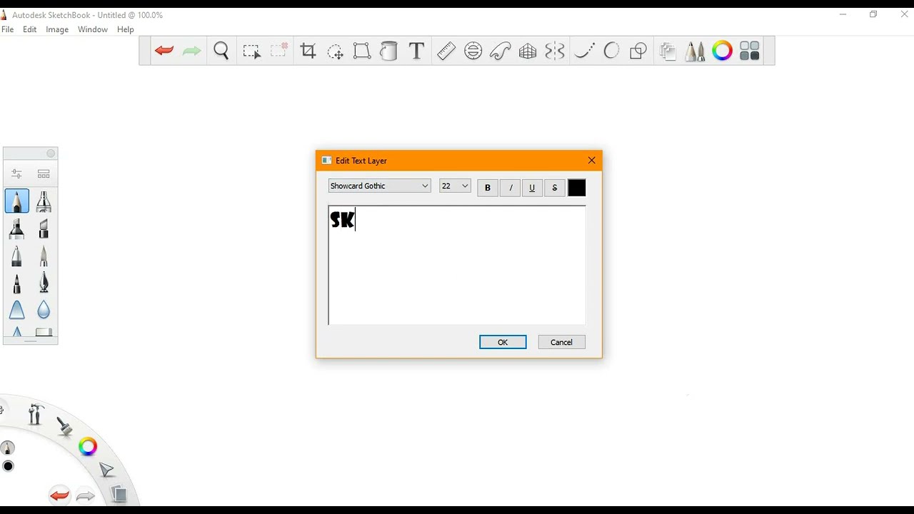 How To Manipulate The Text Tool In Sketchbook