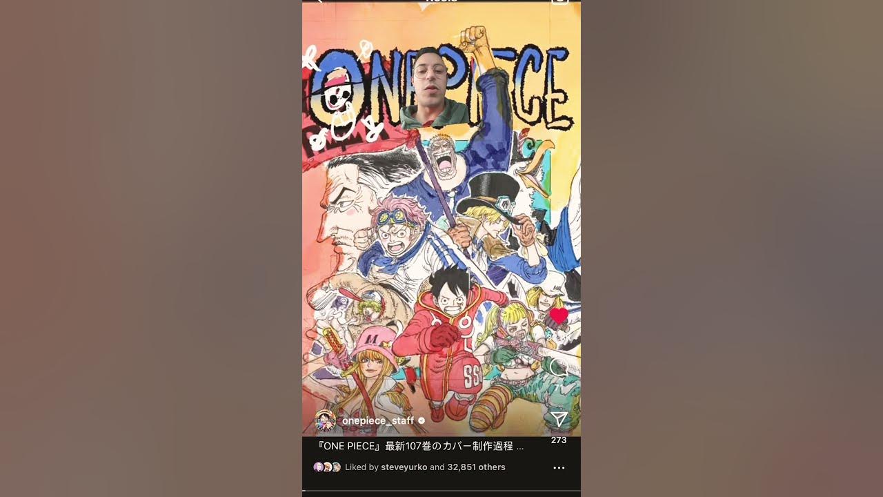 One Piece Volume 107 Cover Spread looks FANTASTIC! #shorts 