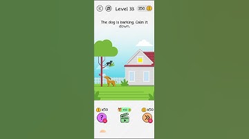 The dog is barking. calm it down / Braindom level 33 solution / #viral #trending #gaming #brain