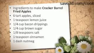 Secret Recipe - How to make Cracker Barrel Fried Apples (Copycat Recipes)