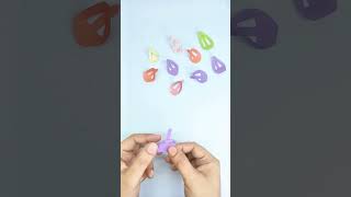 Easy & Cute Paper Craft Idea  How to DIY Paper Hair Pin ✂️ #shorts #fpyシ