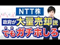 【政府売り】NTT株は今後もガチホ一択です