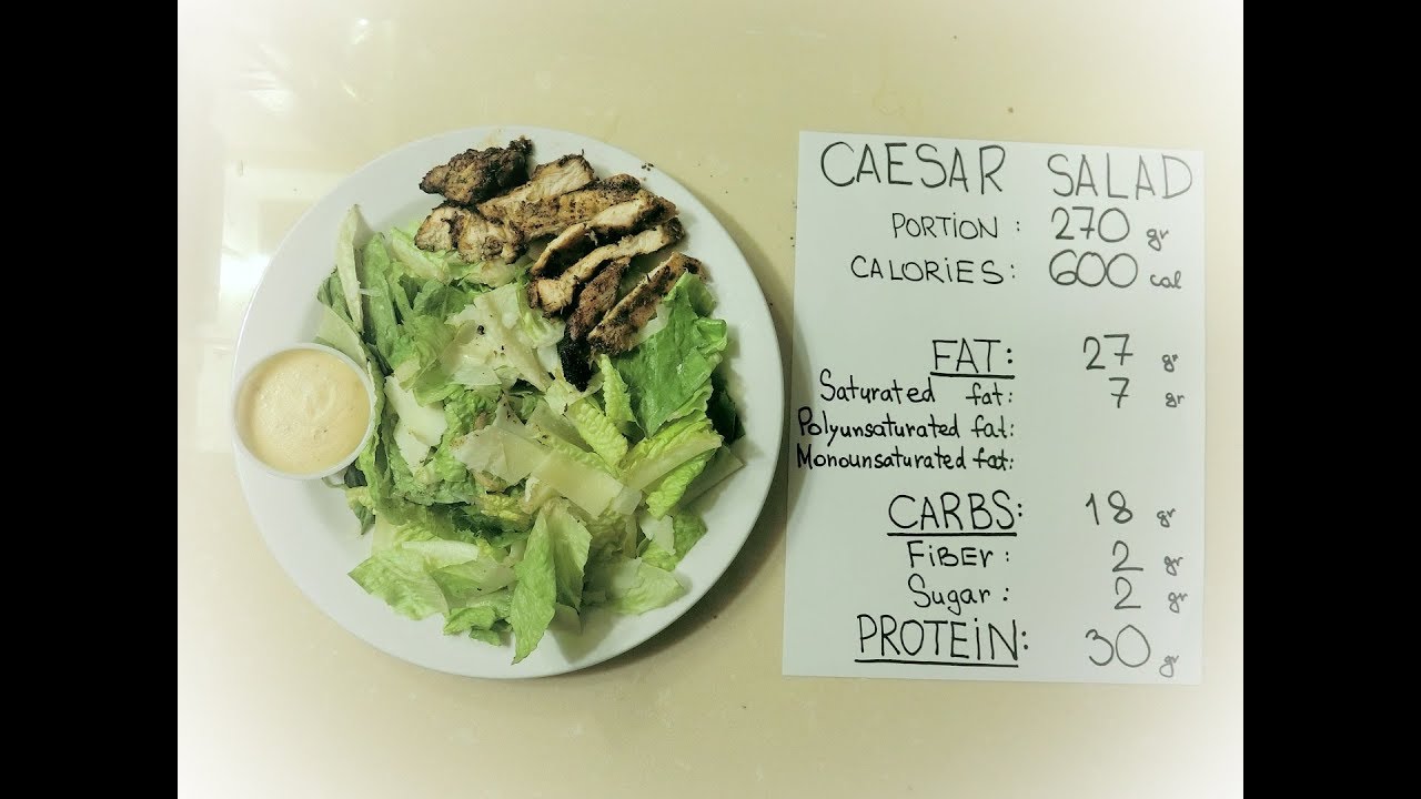 24 Caesar Salad: 600 Calorie Keto Blood Sugar Tests - Youtube