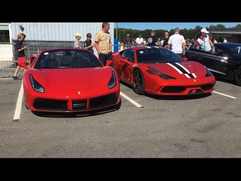 Ferrari 488 Spider Engine Sound Top Speed Of 325 Kmh With Loud Exhaust 2017