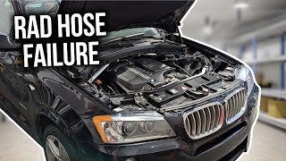 How to Fix a Blown BMW X3 Radiator Hose