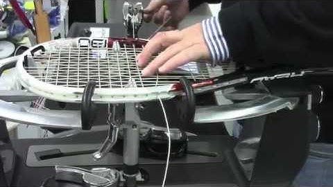 How to string a racquet with the ATW Parnell, as used on the ATP tour