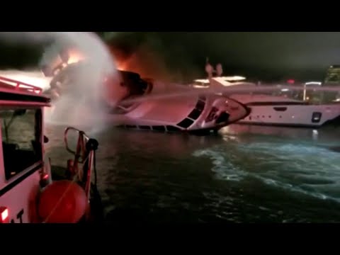 Marc Anthony’s yacht fire ‘threat to environment’