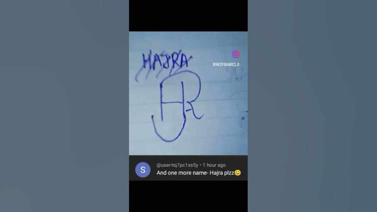 HAJRA Name Logo Design hajra logo design name logodesign shorts hajra-name-logo-design-hajra-logo-design-name-logodesign-shorts