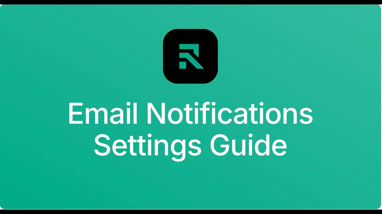 Email Notifications Settings Guide (Admin) - YouTube