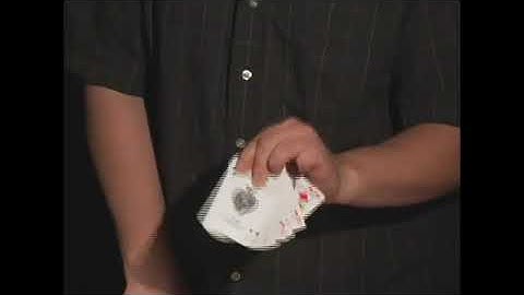 The Reverse Card Fan Trick With One Hand