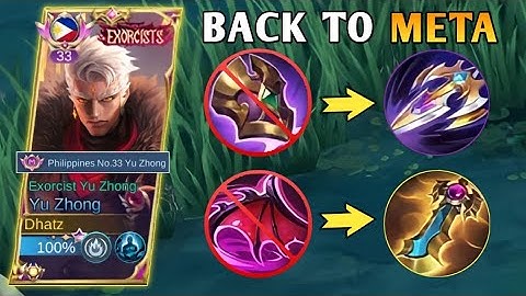 GOODBYE OLD BUILD! THIS NEW EMBLEM AND ITEM BUILD WILL MAKE YU ZHONG BACK TO META AGAIN!