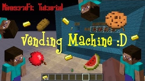 Minecraft Tutorial: Vending Machine! (No mods)