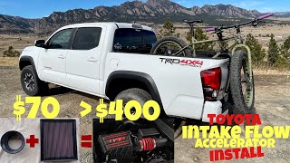 TRD Intake Flow Accelerator Install | Toyota Tacoma | Adventure Bike Basecamp Build| FatBike