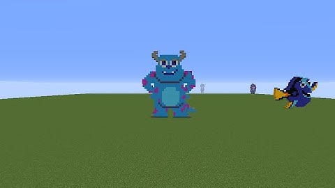 Sulley pixel art (Monsters Inc)