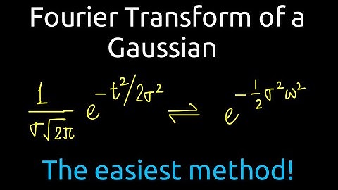 The Easiest Way for Calculating the Fourier Transform of a Gaussian | Signals and Systems | TDG