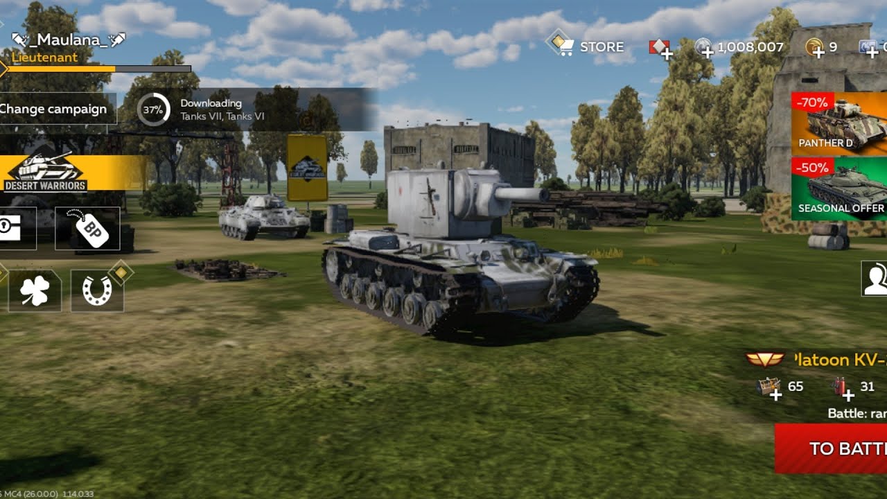 War Thunder Mobile tank campaign part 1 - YouTube