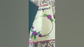 English Project File class 12 CBSE #art