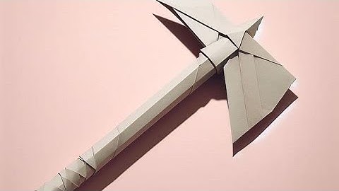 How To Make A Tomahawk From Card (HD) Assassins Creed III