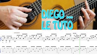 TUTO - DIEGO LIBRE DANS SA TÊTE - GUITAR FINGERSTYLE chords