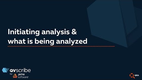 QVscribe for Jama: Analysis