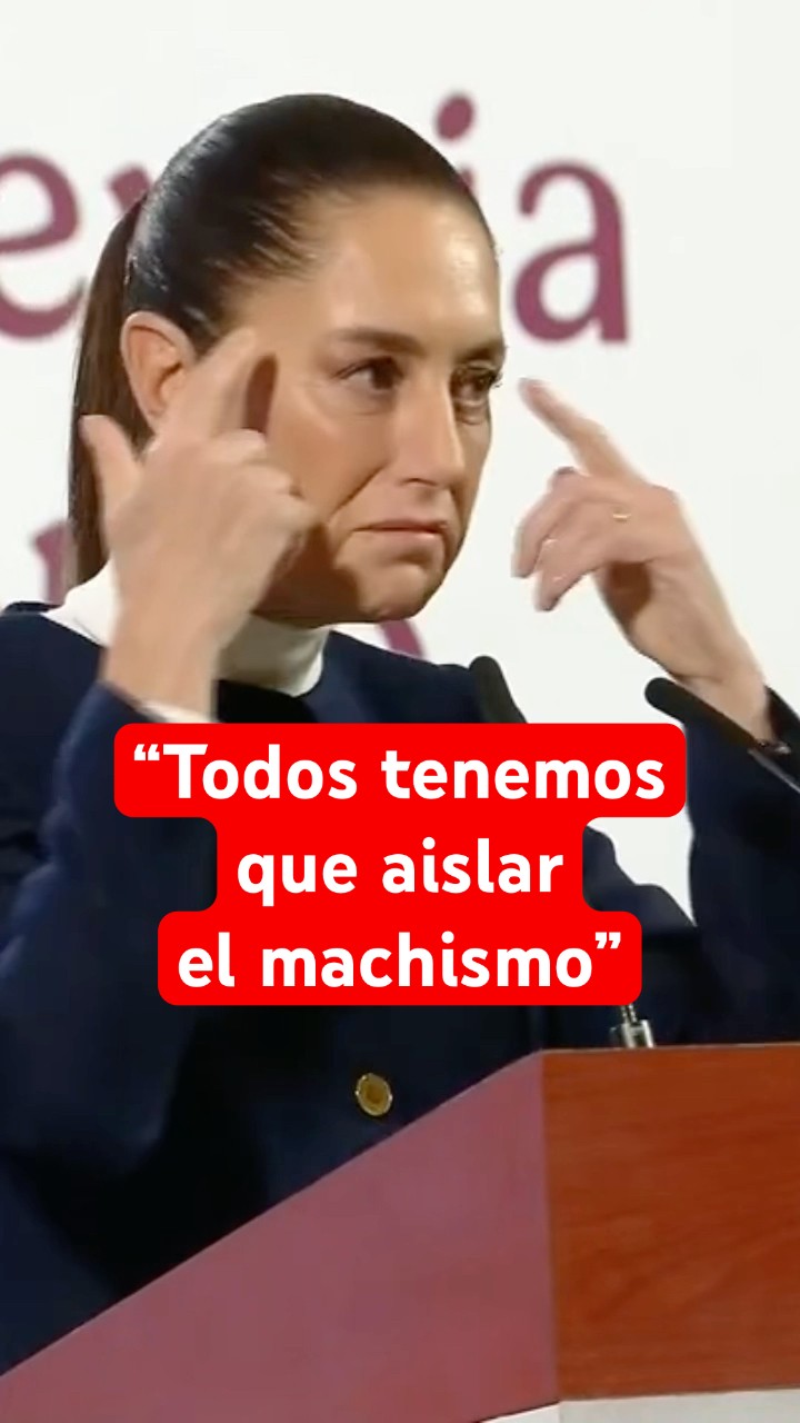 Sheinbaum condena insultos machistas y pide respeto para las mujeres #shorts