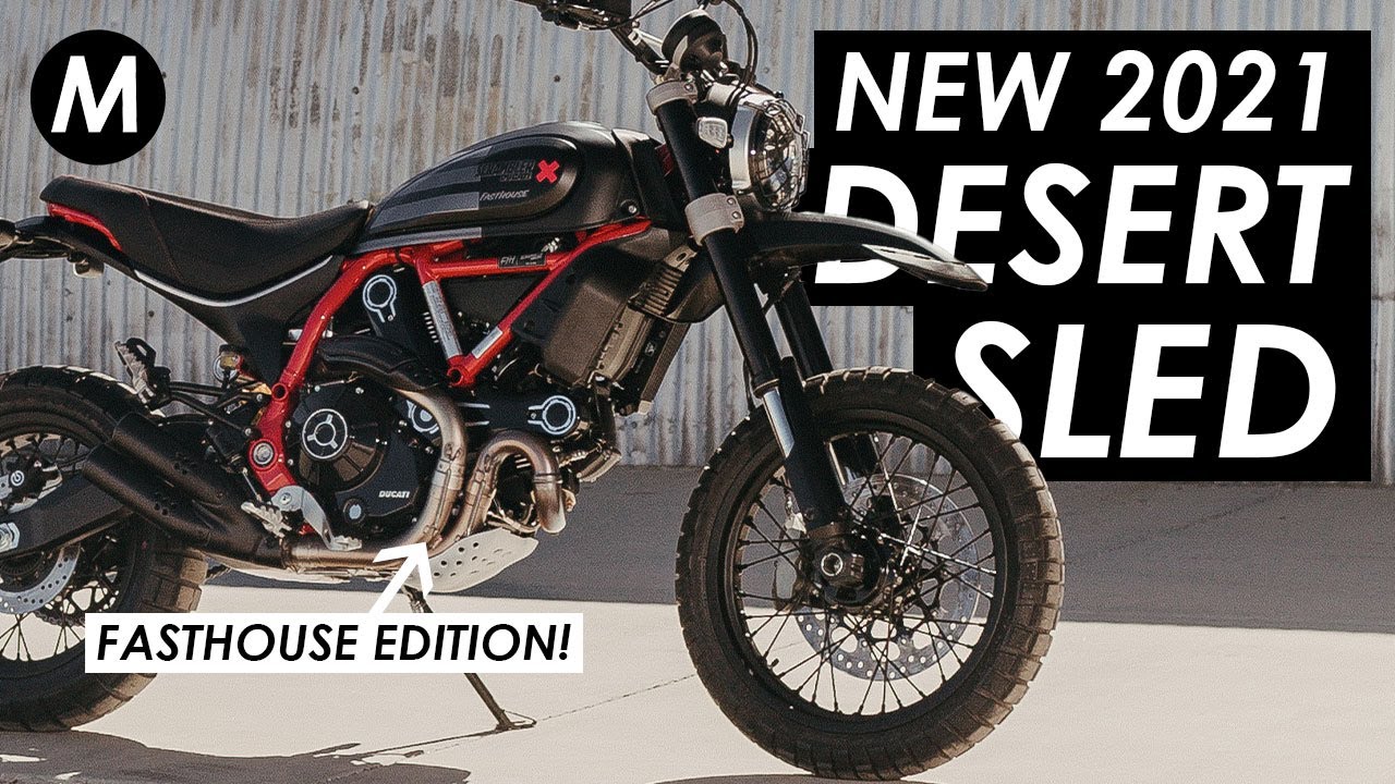 New 21 Ducati Scrambler Desert Sled Fasthouse Edition Announced Youtube