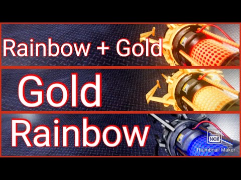 Gold and Rainbow portal gun | Roblox