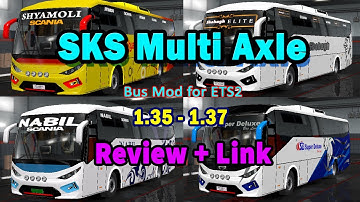 SKS Multi Axle Bus | SKS Bus mod for Ets2 | National Travels Bus | Euro Truck Simulator 2 Bus Mod