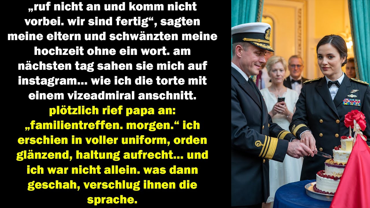 sie schwänzten meine hochzeit – bis sie sahen, mit wem ich den kuchen anschnitt… und verstummten