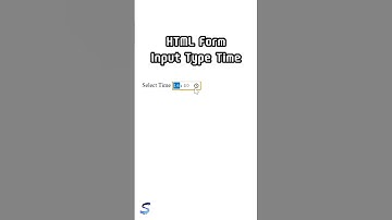 HTML Form Input Type Time #html #form #basic #vscode #shorts #programming