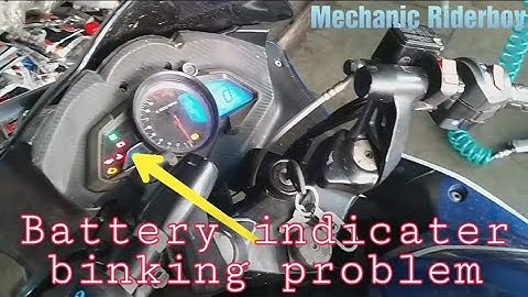 #Bajaj pulsar rs200 showing low battery charging problem  and solution