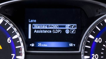 2013 Infiniti JX - Lane Departure Warning (LDW) and Lane Departure Prevention (LDP) (if so equipped)