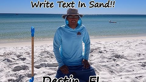 How To Write Text In Sand!