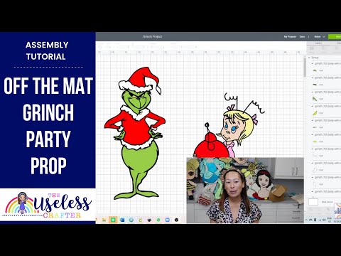 DIY Grinch fora do tapete 36 polegadas - sem emenda usando o projeto Tutorial Espaço do Cricut