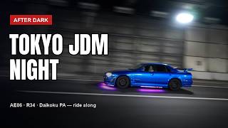 Tokyo JDM Night: AE86, R34s and Daikoku PA (Rolling Shots, Ride-Along Tour)