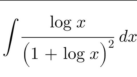Integral of (log x) / (1 + log x)²