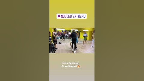 Bella Dose at a dance studio