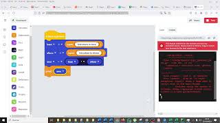 EduBlocks Area of a rectangle Python CyR3ESO IES Monterroso