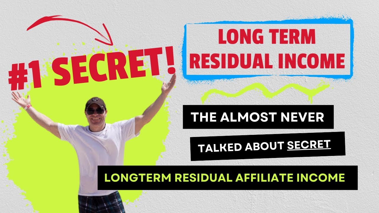 How to Build a Long Term Affiliate Marketing Residual Income - Recurring Income Tip # 1 of 3