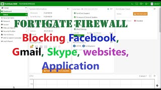 FORTIGATE FIREWALL - Block facebook, skype, gmail, websites, applications | 4Fun4You