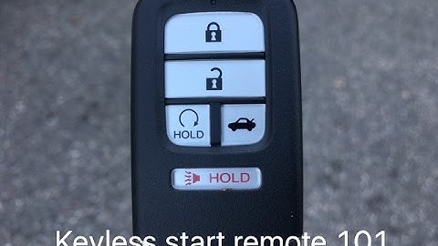 Honda smart entry with push button start.  Some of the basic features.
