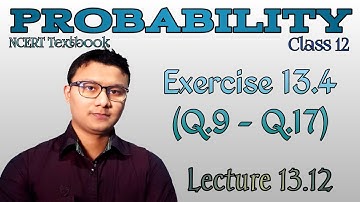 Class 12 || Lecture 13.12 || Exercise 13.4 (Q.9 - Q.17) || in manipuri.