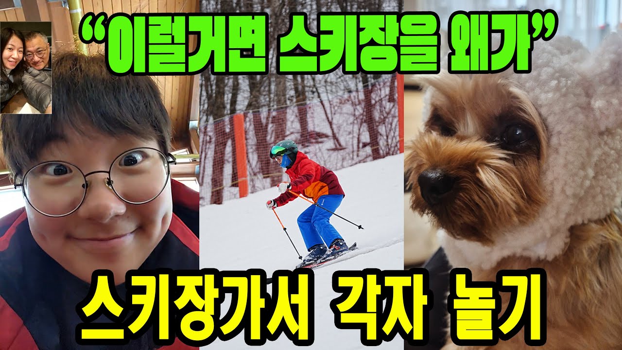 스키장에서 스키 안타고 데이트 하기 그리고 40대 스린이 중급 첫 도전