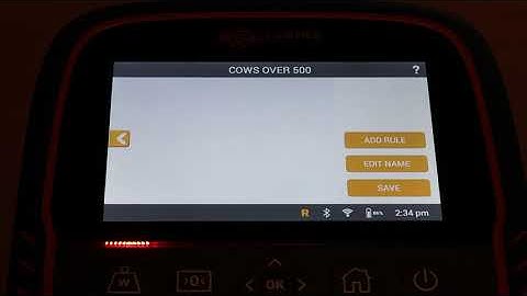 Setting up rules on the TWR-5 Weigh Scale