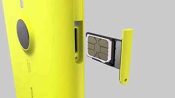 Nokia Lumia 1520  inserting memory card