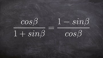 Verify an identity by multiplying by the conjugate