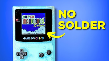 The EASIEST GameBoy Color Backlight Mod! NO Trimming or Soldering!