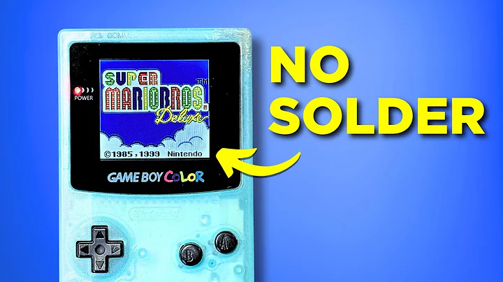The EASIEST GameBoy Color Backlight Mod! NO Trimming or Soldering!