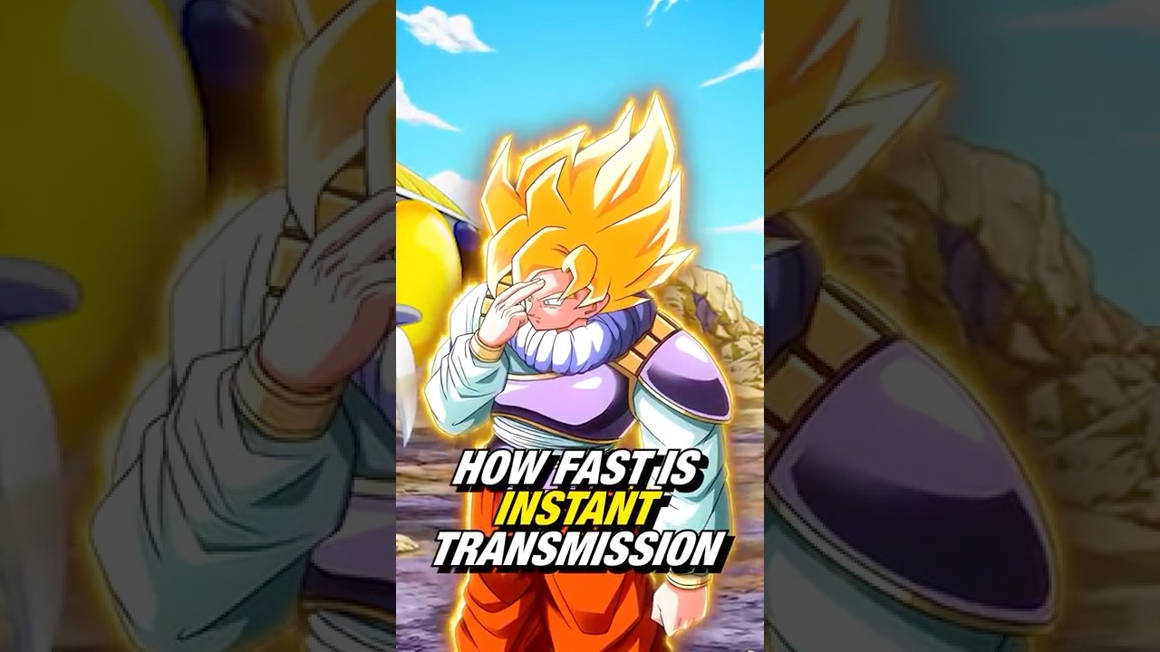 This is how fast Goku is with Instant Transmission in Dragon Ball Z  #dragonball #goku #dbz