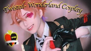 ハーッラビュル寮 エース．トラッポラ Twisted- Wonderland Cosplay Wig Cutting &amp; Makeup